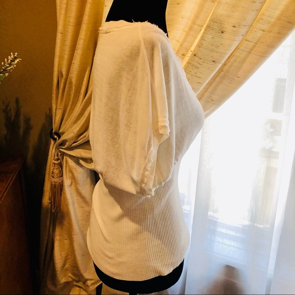 ❌SOLD❌Diesel white cotton and linen blend top - Picture 3 of 4